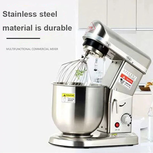 Electric Stand Food Mixer Stainless Steel Chef Machine 5L Bowl Cream Blender Knead Dough Machine Cake Bread Whisk Egg Beater