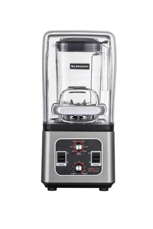 BLG Intelligent Commercial Blender 1.8L Juice Bar for Home Hotel Use Ice Crush Jug Soundproof Cover Electric Power Source