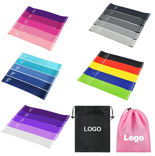 Wholesale Set of 5 Durable Hip Resistant TPE Tube Bands Gym Yoga Loop Exercise Fitness Elastic Resistance Bands Working Kit