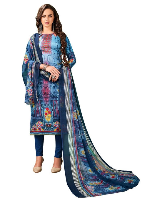Generic Women's Cotton Salwar Material (Multi,