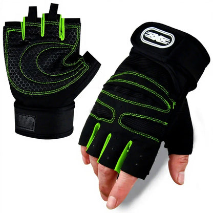 Wholesale Breathable Half Finger Gym Gloves for Men, Fitness, Weight Lifting, Cycling, Sports, Workout & Racing Gloves,