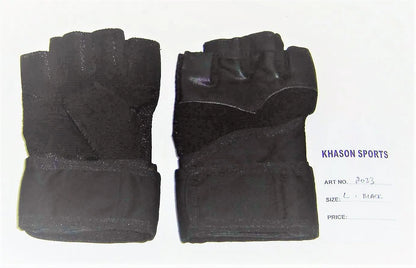 KHASON GOOD QUALITY TACTICAL PU BLACK BUTTON CLOSURE NON-SLIP GLOVES FINGERS WATERPROOF WINTER SPORTS BODYBUILDING WEIGHT