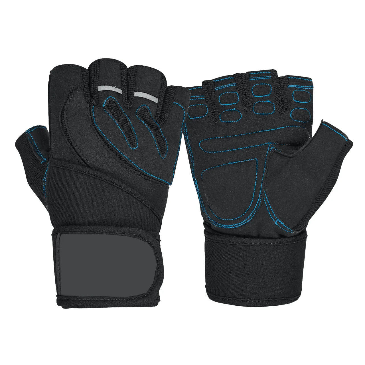 Wrist Support Silicone Gel Padding Protection Gym Fitness Weightlifting Gloves