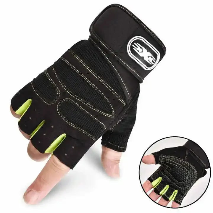 Wholesale Breathable Half Finger Gym Gloves for Men, Fitness, Weight Lifting, Cycling, Sports, Workout & Racing Gloves,