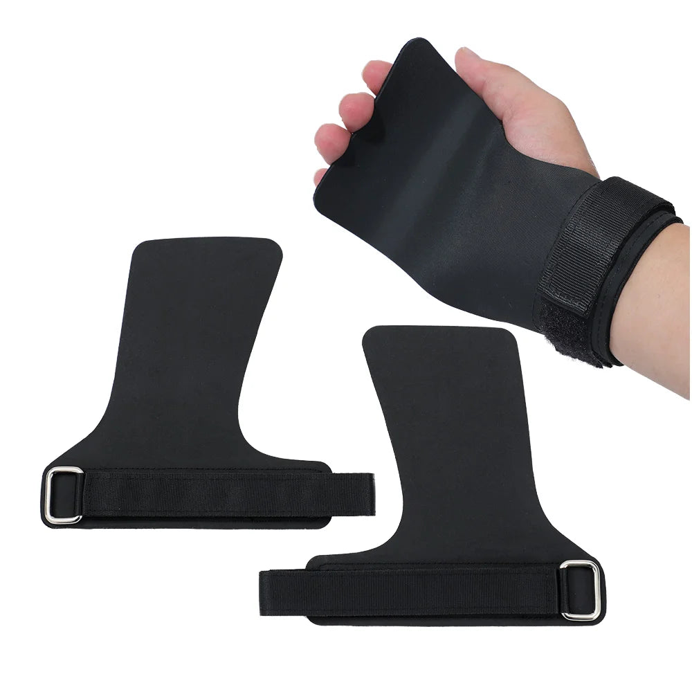Leather Breathable Adjustable No-hole Hand Grips Crossfit Pull-ups Cross Training Gymnastics WODS Weightlifting Bodybuilding