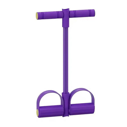Women Exercise Home Gym Latex Chest Expander Resistance Band Equipment, 4-tube Sit-up Pull Rope Pedal Resistance Band