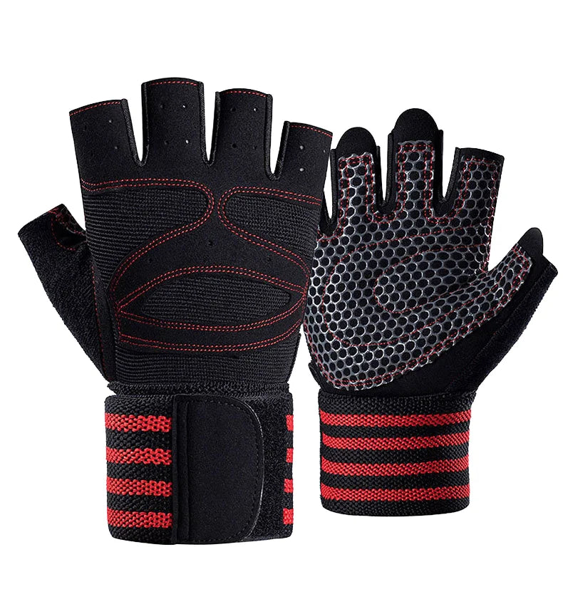 2026 Custom Logo Coexistence Polyester Half Finger Sports Bodybuilding Training Cycling Gym Weight Lifting Fitness Workout