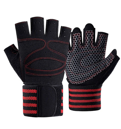2026 Custom Logo Coexistence Polyester Half Finger Sports Bodybuilding Training Cycling Gym Weight Lifting Fitness Workout