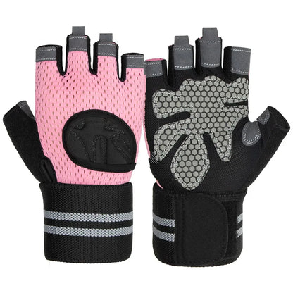 Unisex Half-Finger Training Gloves for Fitness Weight Lifting Workout-Sports Gym Gloves for Men Women for Home Outdoor Training