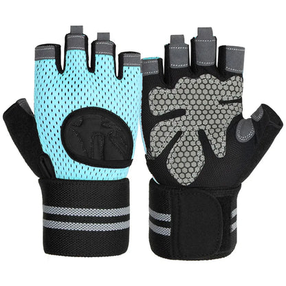 Unisex Half-Finger Training Gloves for Fitness Weight Lifting Workout-Sports Gym Gloves for Men Women for Home Outdoor Training