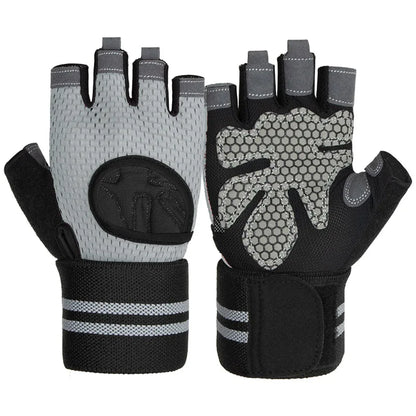Unisex Half-Finger Training Gloves for Fitness Weight Lifting Workout-Sports Gym Gloves for Men Women for Home Outdoor Training