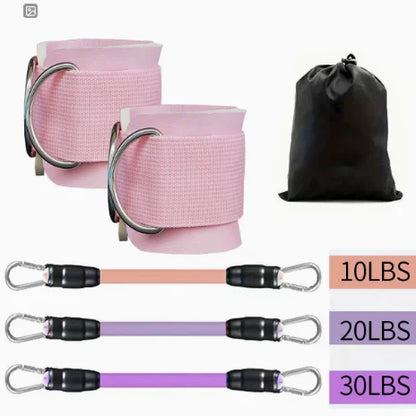 Protect Ankle Avoid Injuries Heavy Duty TPE Fitness Ankle Straps for Cable Machines and Sports Protection