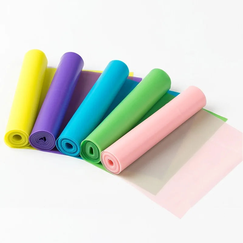 2025 Resistance Exercise Flat Bands for Strength Training Yoga Pilates Latex Elastic Band Workout Bands With Different Strengths
