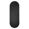 Carmine Lafite Red Non Slip Custom Print Round End Capsule Arch Oval Shape PU Rubber Yoga Mat With Laser Etched Alignment Logo