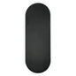 Carmine Lafite Red Non Slip Custom Print Round End Capsule Arch Oval Shape PU Rubber Yoga Mat With Laser Etched Alignment Logo