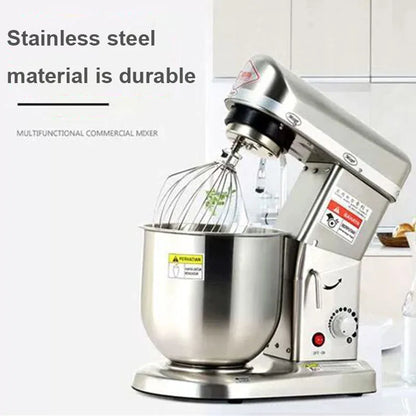 Electric Stand Food Mixer Stainless Steel Chef Machine 5L Bowl Cream Blender Knead Dough Machine Cake Bread Whisk Egg Beater