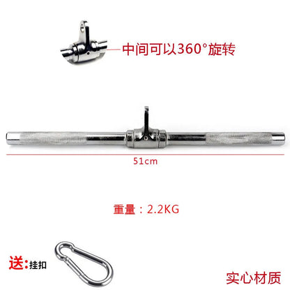 Unisex Universal Cable Attachment Tricep Press LAT Pulldown V Handle Rotation Weight Machine Accessories Pulley Rot Rope 45.5cm
