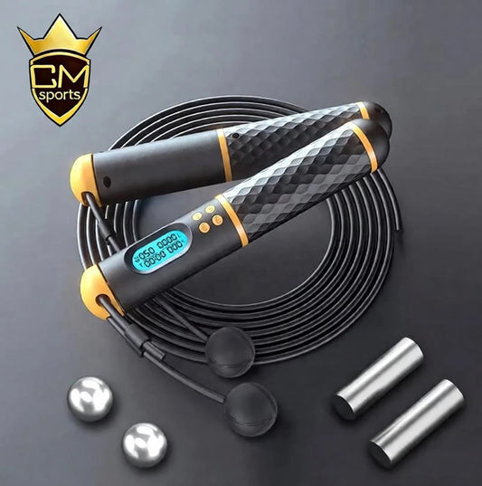 CHENGMO SPORTS Custom Heavy Smart Weight Loss Smart Skipping Jump Rope Counter Speed Digital Skip Rope Adjustable Cordless Skip