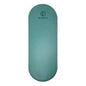 Carmine Lafite Red Non Slip Custom Print Round End Capsule Arch Oval Shape PU Rubber Yoga Mat With Laser Etched Alignment Logo