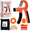 Portable Adjustable 5-Pack Hand Grip Strengthener Trainer Wrist Finger Stretcher Fitness Grip Ball Resistance Set for Wrist
