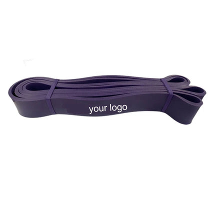 35KGS Purple Natural Latex Exercise Band 77LBS Ultimate Range of Resistance Loop Gym Fitness Training Set Made of Nylon Rubber