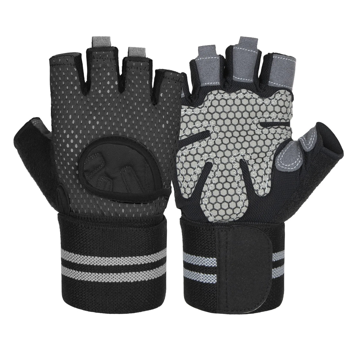 Unisex Half-Finger Training Gloves for Fitness Weight Lifting Workout-Sports Gym Gloves for Men Women for Home Outdoor Training