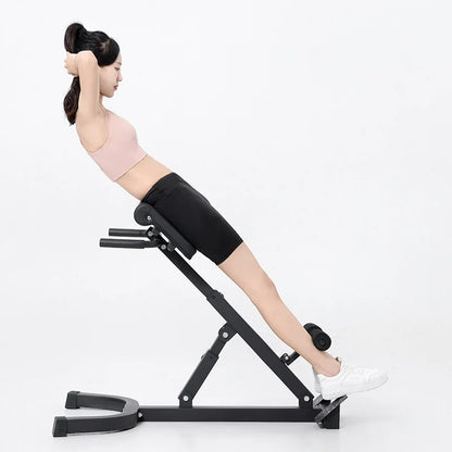 Foldable Steel Roman Chair for Sports & Entertainment Effective Waist and Hip Training Exercise Develops Muscles