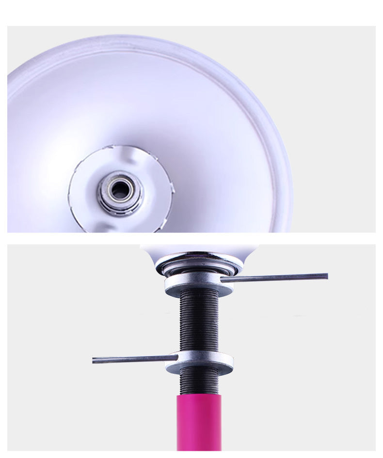 Static Pink Polished Steel Portable Dance Pole Removable Fitness Exercise Aerial Tube Home Apartment Club HM HM-594