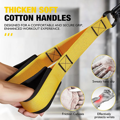 Heavy Duty Latex Assisted Pull up Bands Adjustable Weight/Size Anti-Slip High Elasticity Core Exercise Feet Mats