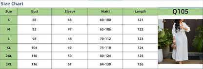 Women's Dress Professional Attire Casual and Elegant V-neck Long Sleeves Office Wear with Belt Plus Size Women's Dress