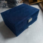 A Luxurious Dark Green Jewelry Storage Box, Designed Specifically Exquisite Three-tiered Drawer-style Jewelry Box