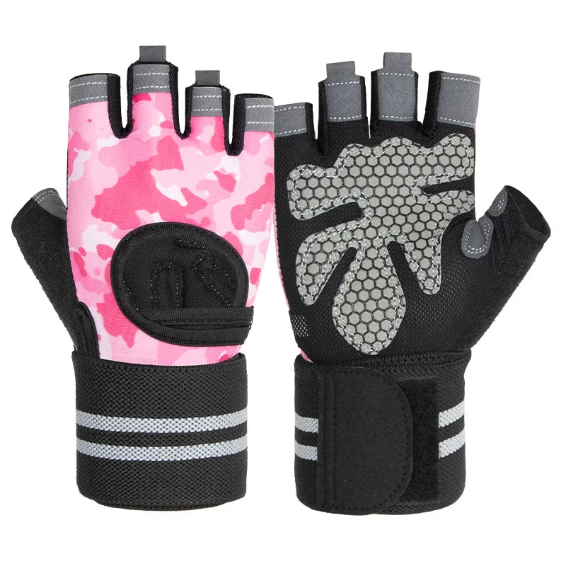 Unisex Half-Finger Training Gloves for Fitness Weight Lifting Workout-Sports Gym Gloves for Men Women for Home Outdoor Training