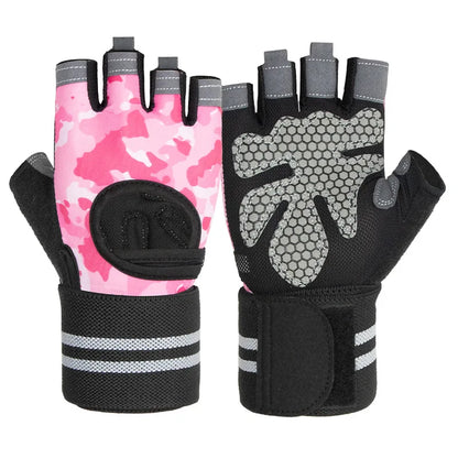 Unisex Half-Finger Training Gloves for Fitness Weight Lifting Workout-Sports Gym Gloves for Men Women for Home Outdoor Training