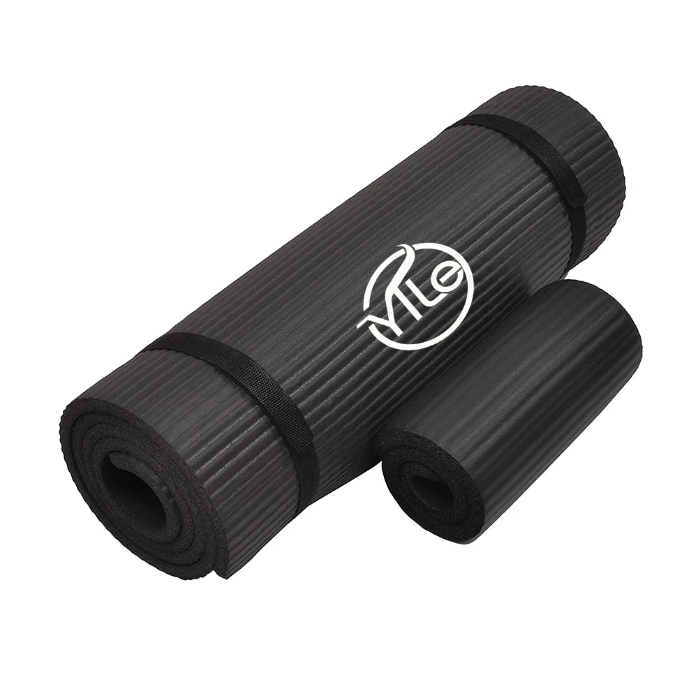 NBR Quilted Personalised Yoga Mat Outdoor with Carrying Strap Knee Pad Outdoor