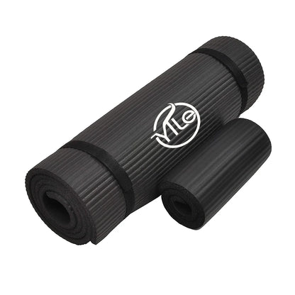NBR Quilted Personalised Yoga Mat Outdoor with Carrying Strap Knee Pad Outdoor