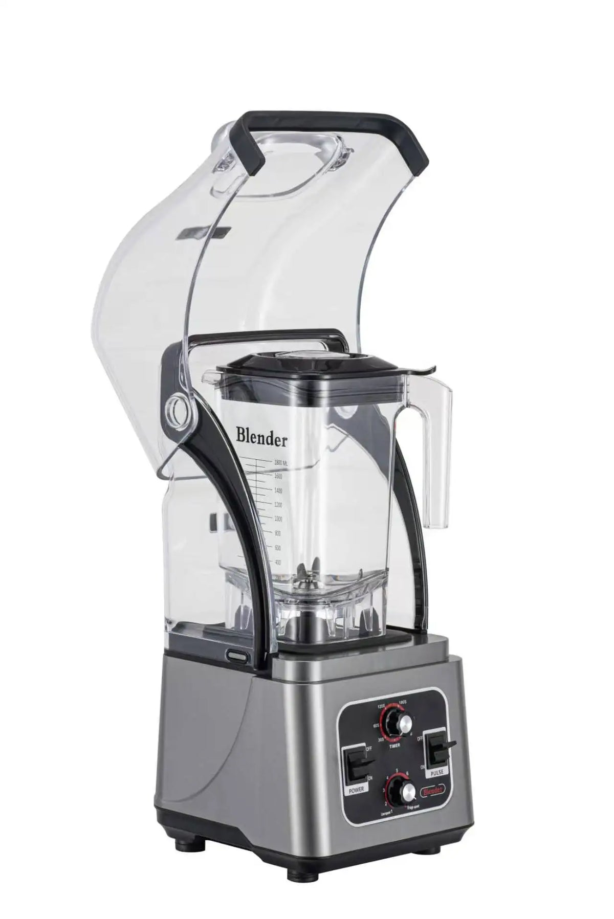 BLG Intelligent Commercial Blender 1.8L Juice Bar for Home Hotel Use Ice Crush Jug Soundproof Cover Electric Power Source
