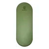 Carmine Lafite Red Non Slip Custom Print Round End Capsule Arch Oval Shape PU Rubber Yoga Mat With Laser Etched Alignment Logo