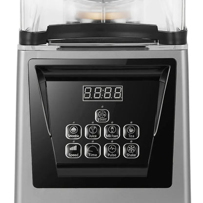 Super Silent Commercial Heavy-Duty Blender Sound Reducing Multifunctional Touchpad Controls
