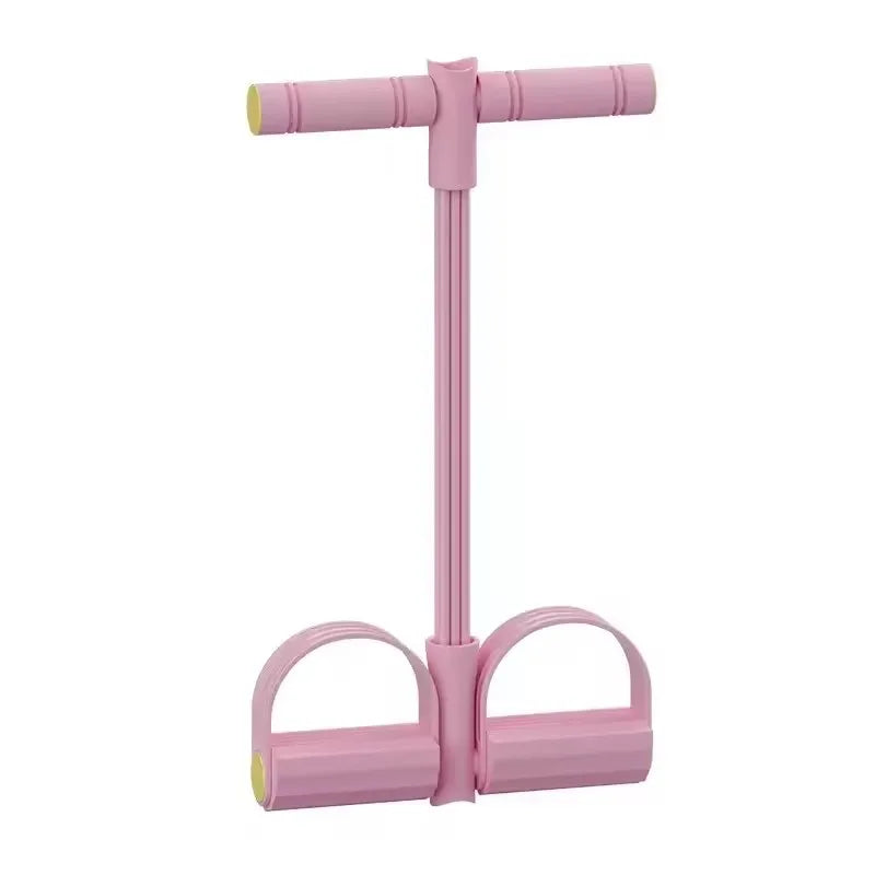 Women Exercise Home Gym Latex Chest Expander Resistance Band Equipment, 4-tube Sit-up Pull Rope Pedal Resistance Band