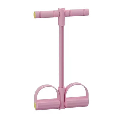 Women Exercise Home Gym Latex Chest Expander Resistance Band Equipment, 4-tube Sit-up Pull Rope Pedal Resistance Band