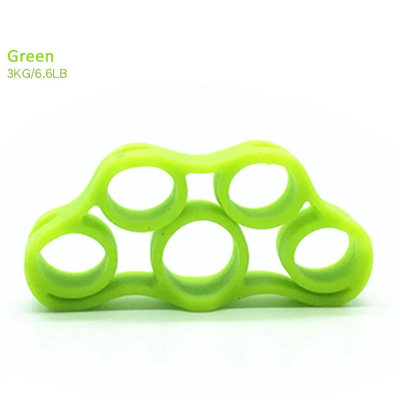 Anti-Slip Circular Silicone Five Finger Pulling Device 6-Piece Set Light/Medium/Heavy Resistance Hand Rehabilitation Hand
