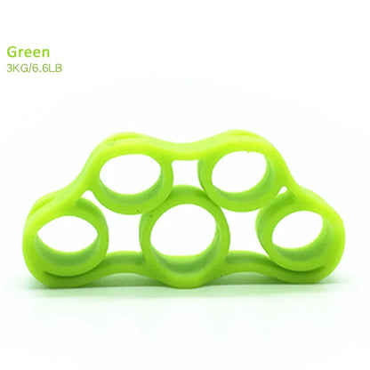 Anti-Slip Circular Silicone Five Finger Pulling Device 6-Piece Set Light/Medium/Heavy Resistance Hand Rehabilitation Hand