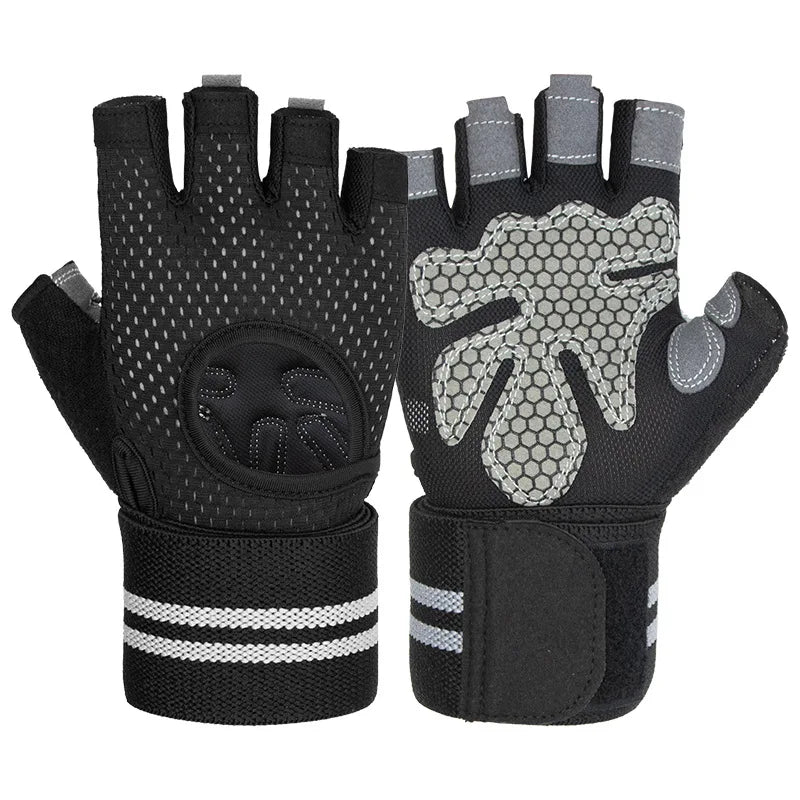 Unisex Half-Finger Training Gloves for Fitness Weight Lifting Workout-Sports Gym Gloves for Men Women for Home Outdoor Training
