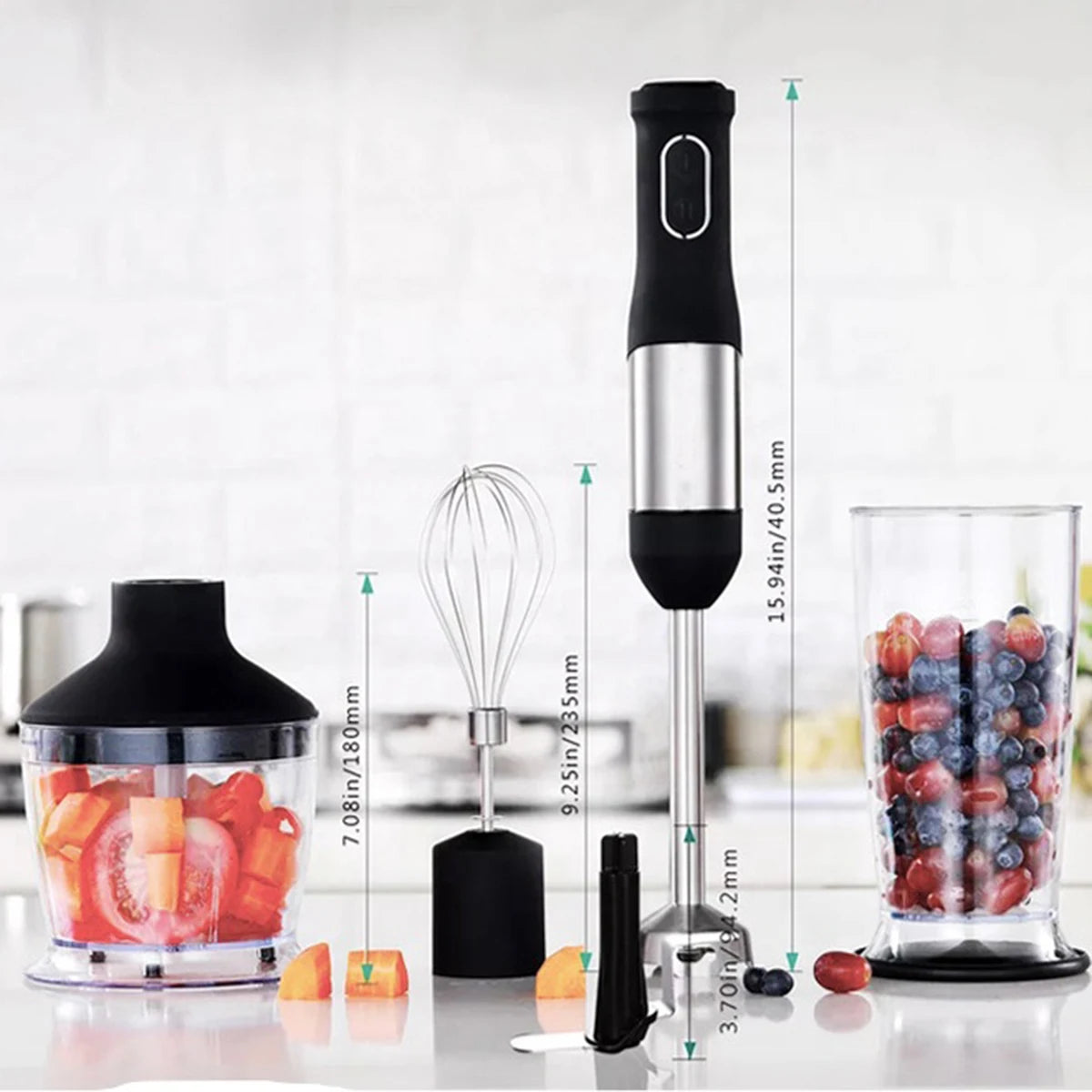 Quality Guaranteed Electric Hand Blender Home Blender Stainless Steel Housing Plastic 800W Variable Speed Multifunction Portable