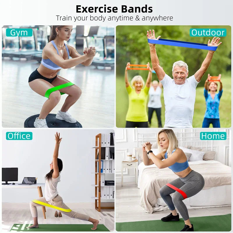 Wholesale Set of 5 Durable Hip Resistant TPE Tube Bands Gym Yoga Loop Exercise Fitness Elastic Resistance Bands Working Kit