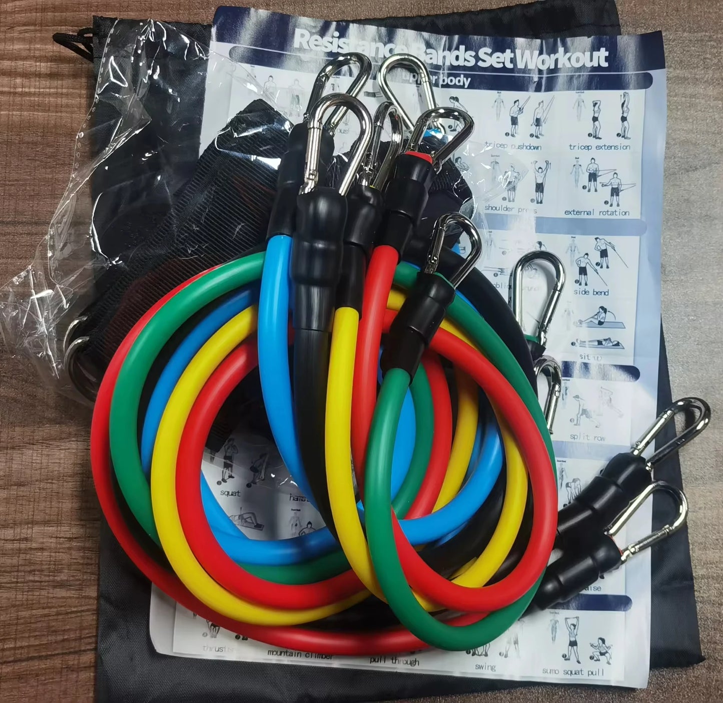 Exercise Bands Resistance Bands  Men and Women Fitness Strength Training Home Gym Equipment Strength Training