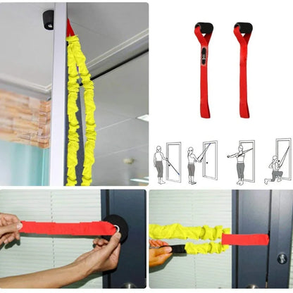 Latex 11 Pcs  Tube Resistance Bands Set  with Door Anchor Ankle Strap and Carrying Case
