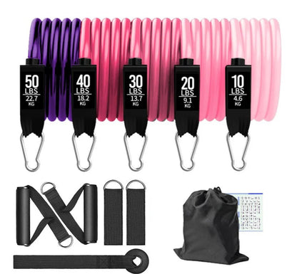 Exercise Bands Resistance Bands  Men and Women Fitness Strength Training Home Gym Equipment Strength Training