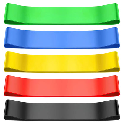 Wholesale Set of 5 Durable Hip Resistant TPE Tube Bands Gym Yoga Loop Exercise Fitness Elastic Resistance Bands Working Kit