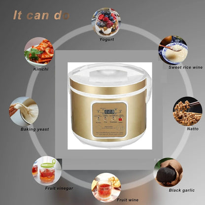 AZK115-1 China Cheap Multifunction Pot Kitchen Appliances Small Scale Yogurt Making Machine5L Yogurt and Natto Maker